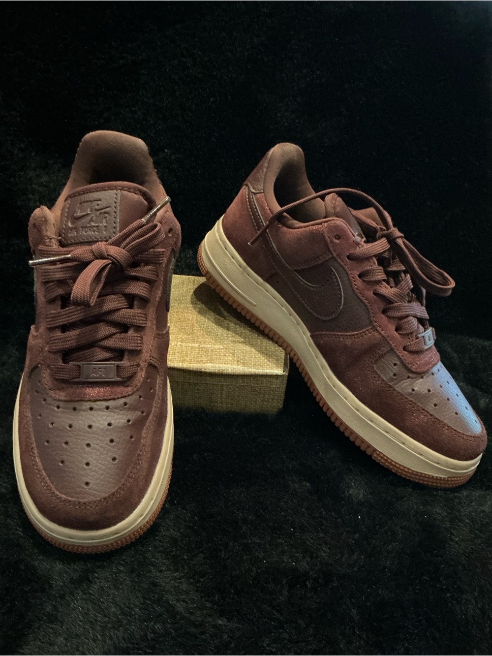 Nike Airforce 1 Youth Low ‘07 Premium‘Burgundy Crush’ Size 5